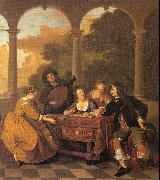 Musical Party on a Terrace Loo, Jacob van